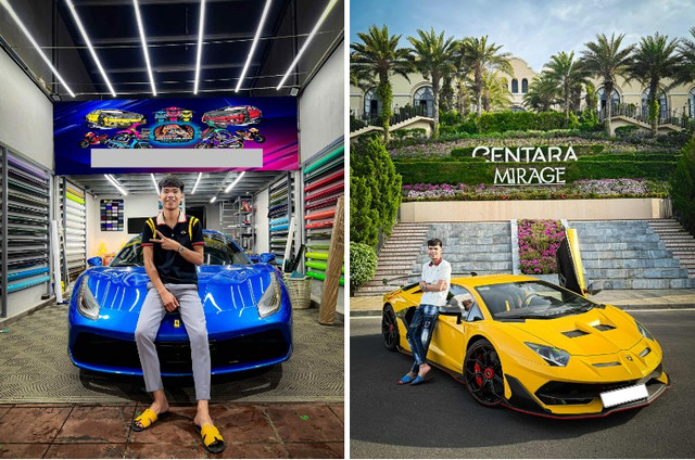 Văn Được hiện là nhân viên của một showroom xe sang, siêu xe ở Hà Nội. asdfgh.png