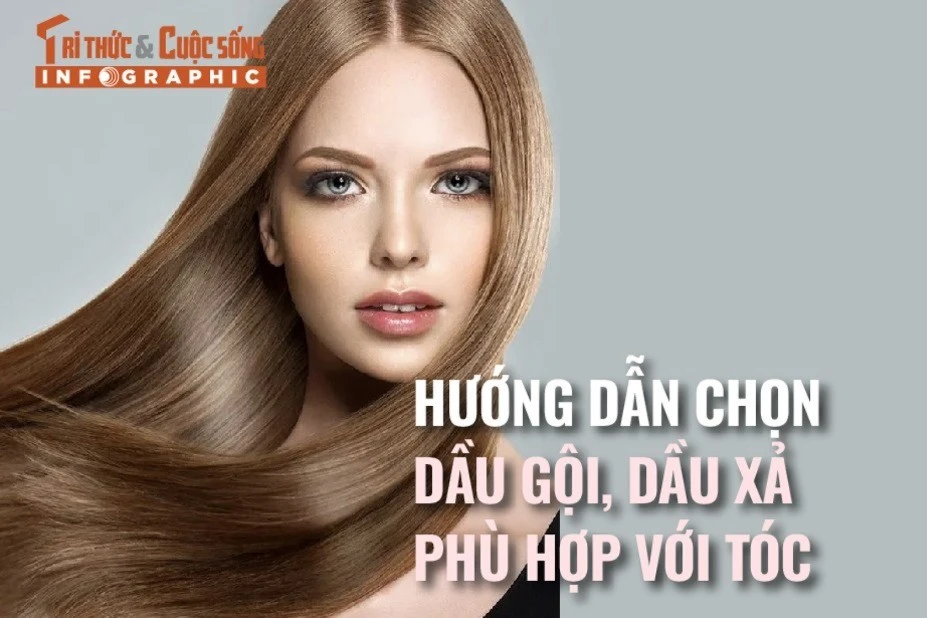 [INFOGRAPHIC] Hướng dẫn chọn dầu gội, dầu xả phù hợp với tóc