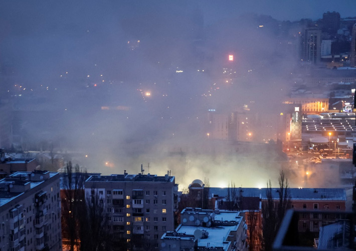 Theo Bộ Tổng tham mưu Ukraine, Quân đội Nga đã phóng 41 tên lửa vào Ukraine trong đêm 22/1, rạng sáng 23/1, trong đó 21 quả đã bị lực lượng phòng không Ukraine bắn hạ. (Nguồn ảnh: AJ, Reuters)