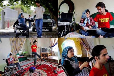 Hạnh phúc giản dị của cặp đôi Ahmad và Fatima. Cặp vợ chồng trẻ ngày ngày chăm sóc nhau trong niềm vui dù Ahmad không có cánh tay và Fatima không có chân.