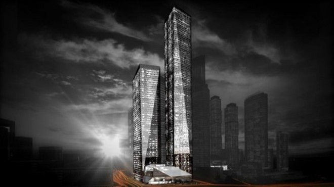 8. Tháp OKO, tại Moscow, Nga Chiều cao: 352 m Số tầng: 85 Xếp hạng toàn cầu khi hoàn thành: Cao thứ 55.