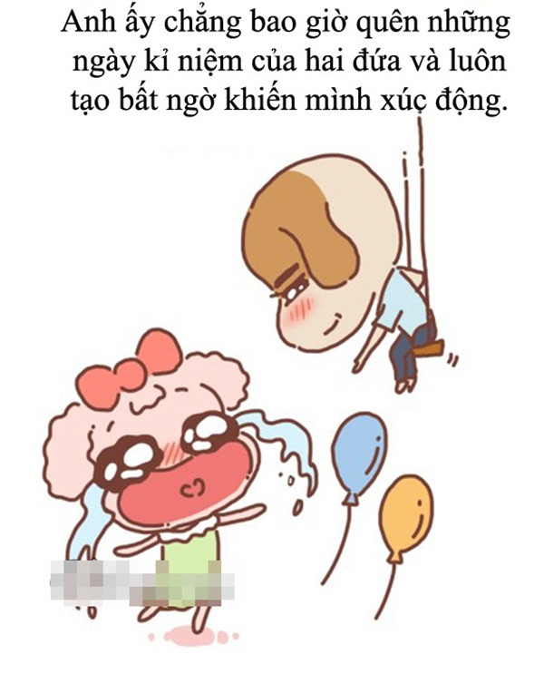 Luôn tạo những điều bất ngờ trong ngày kỷ niệm.