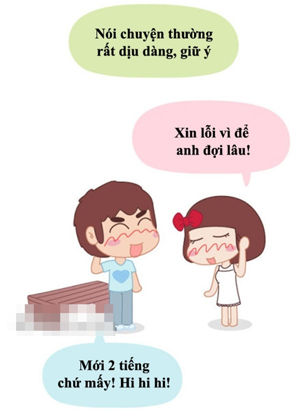 Nói chuyện với nhau rất nhẹ nhàng, giữ ý tứ.