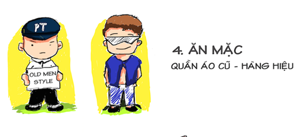 Sĩ tử nhà không có điều kiện chỉ mặc đồ đơn giản, thậm chí có em phải mặc quần áo cũ, rách để đi thi ĐH. Còn sĩ tử nhà có điều kiện diện trang phục sành điệu hơn, kèm với đó là nhiều phụ kiện...
