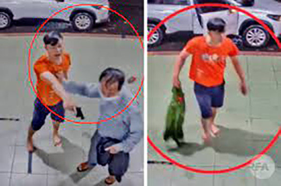 Đến cổng số 1 của Trung tâm Y tế Đức Trọng thì cổng đã đóng, ông Ngọ đưa vợ con đến cổng số 2. Khi nhân viên bảo vệ yêu cầu khai báo y tế, do mất bình tĩnh, ông Ngọ đã có lời lẽ qua lại với những người tại đây. Vào đến sảnh khu cấp cứu, khi các nhân viên y tế nhắc nhở việc đeo khẩu trang, ông Ngọ tiếp tục quát tháo, chửi mắng. Dù được can ngăn nhưng cán bộ công an này vẫn rút khẩu súng ngắn chĩa về 2 nhân viên y tế.