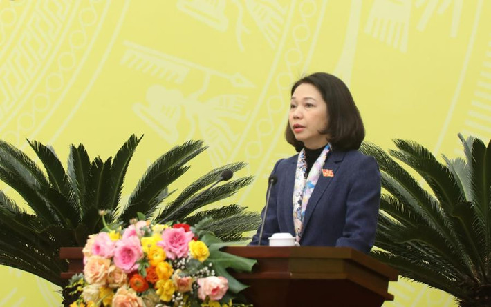 Tại kỳ họp, bà Vũ Thu Hà - Giám đốc Sở Nội vụ Hà Nội được bầu làm Phó Chủ tịch UBND thành phố, nhiệm kỳ 2021 - 2026.