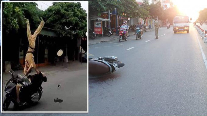 CSGT bị tông vỡ cột sống cổ ở Hải Phòng: Trưa 9/7/2019 tại Tỉnh lộ 354 khu vực huyện An Lão, Hải Phòng. Khi đó, tổ công tác của đội CSGT Công an huyện An Lão đang thực hiện nhiệm vụ đã phát hiện Đỗ Văn Thắng (SN 2003, xã Thái Sơn, An Lão) điều khiển xe máy đã vi phạm các lỗi không đội mũ bảo hiểm và chạy quá tốc độ 61/50 km/h.