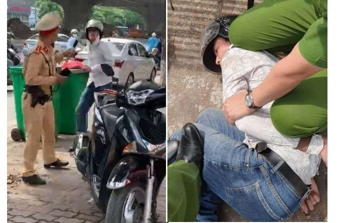 Tài xế SH vượt đèn đỏ, cầm gạch tấn công CSGT: Nguyễn Văn Nghị (SN 1982, trú Nam Định) lái xe máy SH, chở theo một phụ nữ khi tới ngã tư Lê Văn Lương - Khuất Duy Tiến (quận Thanh Xuân, Hà Nội), Nghị không chấp hành tín hiệu đèn giao thông mà tăng ga vượt đèn đỏ. Đội 7 thuộc Phòng CSGT Công an Hà Nội đang nhiệm vụ liền ra hiệu lệnh, yêu cầu Nghị dừng xe nhưng nam tài xế không chấp hành. Sau đó, Nghị to tiếng chửi bới và cầm gạch ven đường lao vào định hành hung 2 CSGT. Ngày 3/6, Nghị bị Công an quận Thanh Xuân khởi tố.