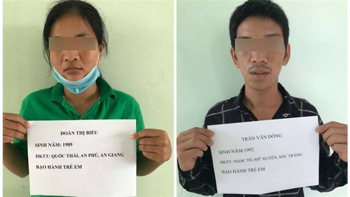 Cặp vợ chồng đánh đập dã man cháu gái ruột 6 tuổi: Đoàn Thị Biểu (SN 1989, quê An Giang) và Trần Văn Đông (SN 1992, chồng của Biểu) nhiều lần dùng tay và roi đánh khiến cháu Đ. T. T. V. (SN 2015, quê An Giang) thương tích ở vùng mặt, mông và tay chân... tại thị xã Tân Uyên, Bình Dương. Ngày 17/7, cặp vợ chồng này bị CA thị xã Tân Uyên tạm giữ.
