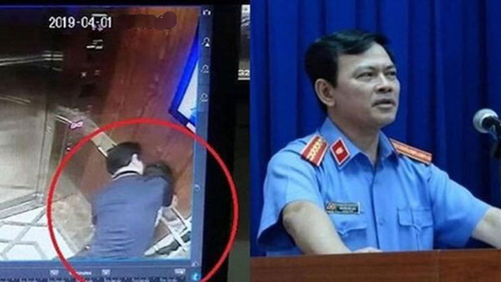 Trước đó, khoảng 21h10 ngày 1/4/2019, ông Linh đi cùng thang máy với cháu C. để lên tầng 11 của chung cư Galaxy 9. Khi trong thang máy chỉ còn cháu C. và ông Linh thì ông Linh có hành vi dùng tay phải sờ vào má, áp sát mặt mình vào mặt của cháu C. rồi buông cháu C. ra. Cháu C. đã phản ứng, dùng tay phải che mặt mình rồi di chuyển lại đứng gần cửa thang máy thì bị Linh tiếp tục dùng tay phải choàng qua vai phải, kéo ghì cháu C. lùi về phía sát mình. Cháu C. có phản ứng cúi khom người xuống.