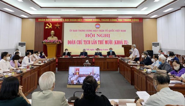 Sáng 30/6, Ủy ban Trung ương MTTQ Việt Nam tổ chức Hội nghị Đoàn Chủ tịch lần thứ 10 (khóa IX) hiệp thương cử nhân sự tham gia Ủy ban Đoàn Chủ tịch và giữ chức Phó Chủ tịch - Tổng Thư ký Ủy ban Trung ương MTTQ Việt Nam khóa IX, nhiệm kỳ 2019-2024.