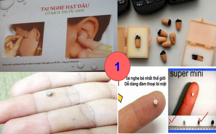 Còn một tháng nữa kỳ thi tốt nghiệp THPT năm 2023 sẽ diễn ra với sự tham gia của hơn 1 triệu sĩ tử. Công tác tổ chức kỳ thi, đặc biệt tập huấn cho cán bộ coi thi, đảm bảo an ninh, an toàn cho kỳ thi đang được Bộ GD&ĐT, Bộ Công an, các địa phương đặc biệt quan tâm. Những năm qua, cơ quan công an đã phát hiện các hành vi sử dụng thiết bị để gian lận trong phòng thi. Các thiết bị này có đặc điểm chung là siêu nhỏ, có hình dạng giống các đồ vật thông dụng, được thiết kế nhỏ gọn, có thể liên kết với các thiết bị có gắn sim điện thoại để hỗ trợ gọi, nghe lời giải từ bên ngoài đưa vào. (Ảnh Công an TP Hà Nội)
