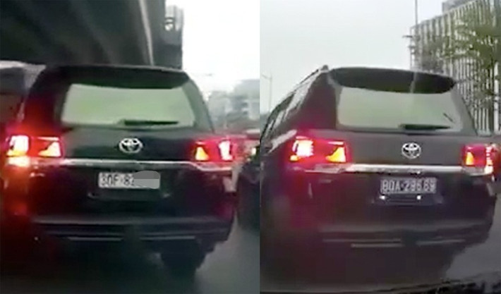 Xe Toyota Land Cruiser biển trắng thành biển xanh bị phạt 5 triệu: Ngày 4/12, Phòng CSGT Công an Hà Nội đã xử phạt đối với nam tài xế điều khiển xe Land Cruiser "hô biến" biển số trắng sang biển xanh. Quyết định xử phạt do Phòng CSGT Công an Hà Nội ký với lỗi "điều khiển xe gắn biển số không đúng với giấy đăng ký xe".
