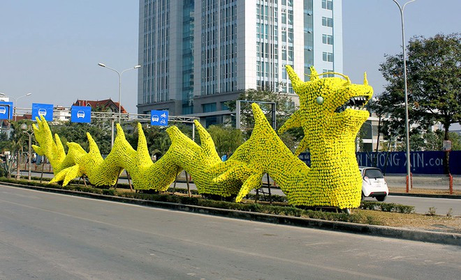 Con rồng có phần đầu được giới trẻ ví như đầu... Pikachu tại Hải Phòng.