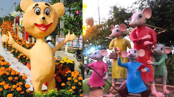 Dân mạng cũng lan truyền hàng loạt những hình ảnh khác về chuột, mỗi nơi một vẻ. Một đàn chuột vàng kích cỡ khá to, có cả một gia đình chuột bố, chuột mẹ, chuột con trông rất hoành tráng. Nhưng một con chuột trong số đó giơ 2 ngón tay chào kiểu rất “cute” khiến dân mạng không nhịn được cười.