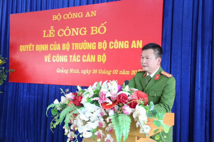 Điều động và bổ nhiệm thượng tá Bùi Quang Bình - Phó Giám đốc Công an tỉnh Quảng Ninh đến nhận công tác và giữ chức Giám đốc Công an tỉnh Hải Dương.