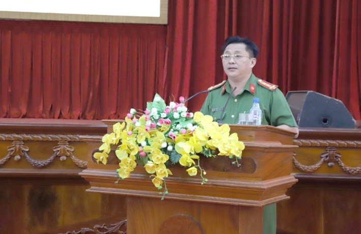 Đại tá Lâm Phước Nguyên - Phó giám đốc Công an tỉnh Hậu Giang đến nhận công tác và giữ chức vụ Giám đốc Công an tỉnh An Giang.