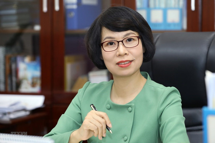 Bà Vũ Việt Trang sinh ngày 16/10/1969 tại xã Chuyên Mỹ, huyện Phú Xuyên, thành phố Hà Nội; trình độ lý luận chính trị Cao cấp; vào Đảng ngày 16/2/2000. Bà tốt nghiệp Đại học Tổng hợp Hà Nội, chuyên ngành Anh văn, năm 1993. (Ảnh: TTXVN)
