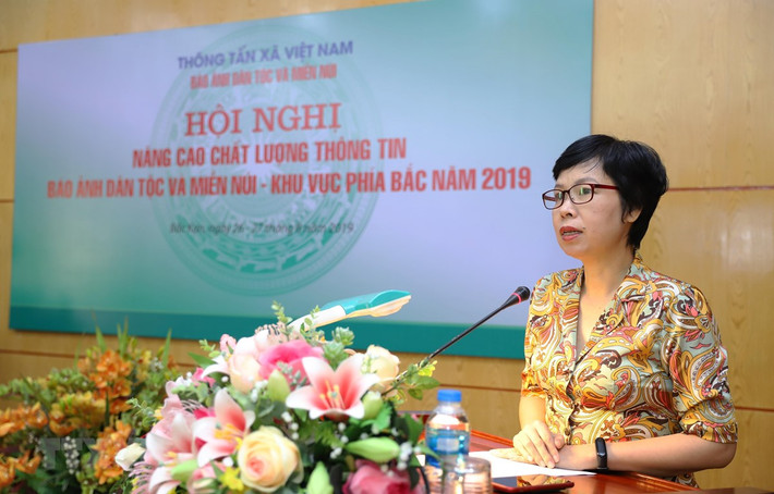 Bà Vũ Việt Trang bắt đầu sự nghiệp báo chí của mình ở vị trí Biên tập viên, Ban biên tập tin Đối ngoại - TTXVN từ năm 1993. (Ảnh: TTXVN)