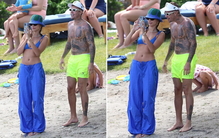 Cánh săn ảnh của Daily Mail vừa chụp loạt khoảnh khắc Justin Bieber đi tắm biển cùng vợ và một số bạn bè ở Idaho (Mỹ) vào ngày 6/7. Nam ca sĩ diện quần short khoe hình thể săn chắc. Đây là lần xuất hiện đầu tiên của giọng ca Peaches kể từ sau khi anh thông báo mắc hội chứng Ramsay Hunt và phải tạm ngưng ca hát để chữa bệnh. 