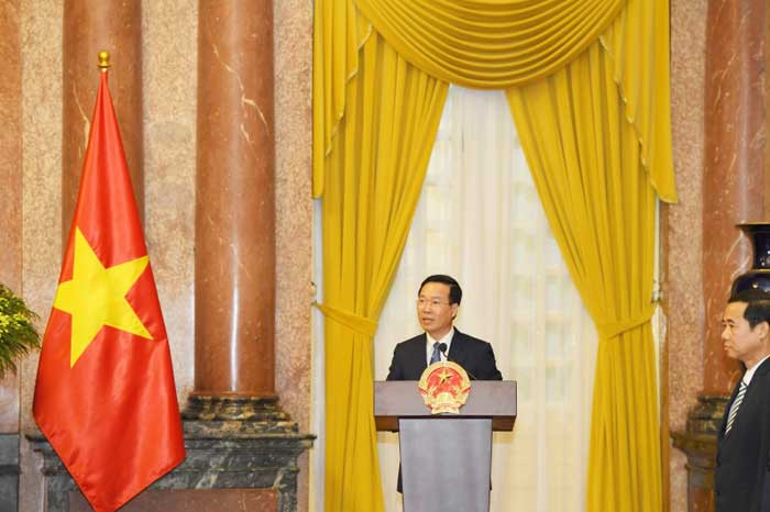 Người đứng đầu Nhà nước cho rằng việc được đón nhận cấp bậc hàm Thượng tướng trước hết là sự nỗ lực phấn đấu của Thứ trưởng Bộ Công an Nguyễn Duy Ngọc, đồng thời, cũng là thành tích của toàn lực lượng Công an trong thực hiện nhiệm vụ bảo vệ an ninh quốc gia, trật tự, an toàn xã hội những năm qua.