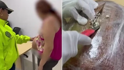 Cô gái trẻ giấu ma túy trong bụng bầu giả