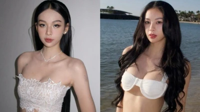 Gái Việt vừa gây bão trên đất Thái hoá ra là người quen, chăm diện áo váy hở bạo khoe vòng một đầy đặn