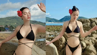 Phương Trinh Jolie “đốt cháy” MXH với loạt ảnh bikini nóng bỏng trên biển