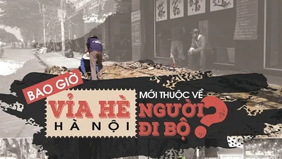 Bao giờ vỉa hè Hà Nội mới thuộc về người đi bộ?
