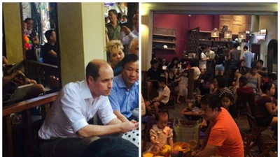 Quán cafe Hoàng tử Anh ghé thăm ở HN có gì đặc biệt?