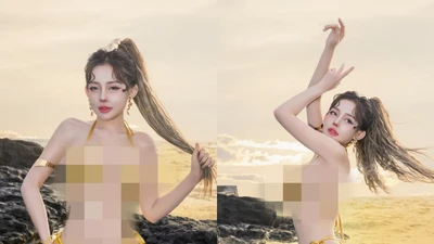 Ngân 98 bước vào đường đua khoe bikini chào hè cực cháy