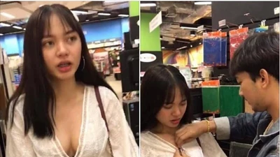 Chàng trai khiến CĐM thích thú với hành động cưỡng chế bạn gái ăn mặc hở hang