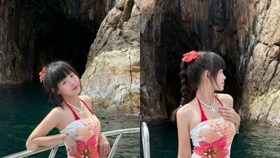 Hot girl FAPtv giao diện cực cháy đi biển nhưng trang phục "lạ lắm"