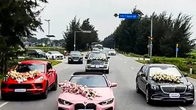 Lý do ‘Hải Idol’ dừng dàn xe sang rước dâu giữa đường chụp ảnh