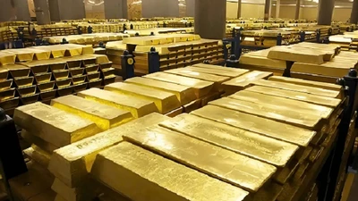 Hàng trăm tấn vàng được vận chuyển bằng máy bay về Mỹ
