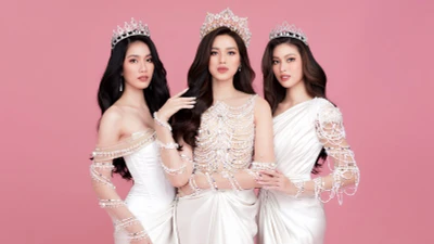 Hoa hậu Đỗ Thị Hà khoe sắc xinh đẹp cùng Phương Anh, Ngọc Thảo