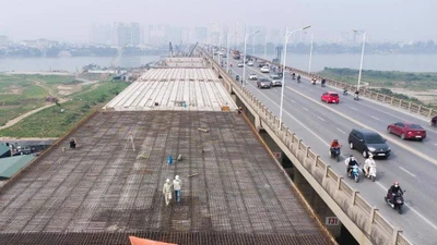 Dự án Cầu Vĩnh Tuy 2 là một trong những dự án được TP Hà Nội tập trung để bảo đảm tiến độ đề ra.