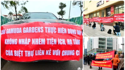 Những chung cư bị cư dân căng băng rôn phản đối