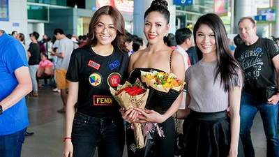Nguyễn Thị Loan về nước sau khi trượt top 16 Miss Universe