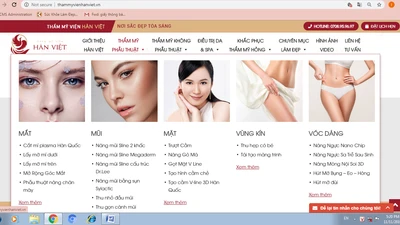 Thẩm mỹ viện Hàn Việt quảng cáo rầm rộ nâng ngực, mông, vùng kín trái phép?