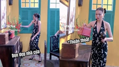 Thanh Hằng tưởng tượng cảnh về nhà chồng, đúng chuẩn nữ công gia chánh