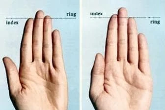 Ngón đeo nhẫn dài hay ngắn hơn ngón trỏ có ý nghĩa gì?