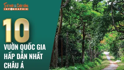 [INFOGRAPHIC] 10 Vườn quốc gia hấp dẫn nhất châu Á