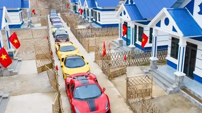 Dàn siêu xe trăm tỷ của Hoàng Kim Khánh xuất hiện ở Cao Bằng