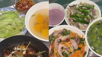 Loạt mâm cơm gia đình chỉ 10-30 nghìn đồng gây “bão” mạng