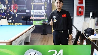 Học trò Trần Quyết Chiến loại nhà vô địch World Cup, vào bán kết giải bi-a 100 triệu đồng