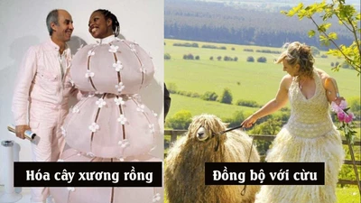 Phát hoảng chiếc váy cưới có 1-0-2, chú rể khóc không ra tiếng 