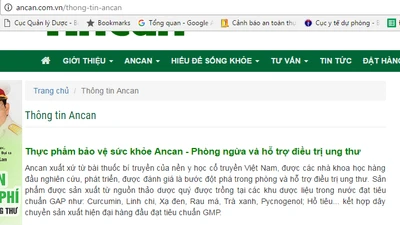 Quảng cáo TPCN Ancan như thuốc, công ty Triệu Sơn bị phạt nặng