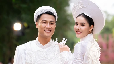 Kỳ Hân - Mạc Hồng Quân làm vedette cho BST thời trang