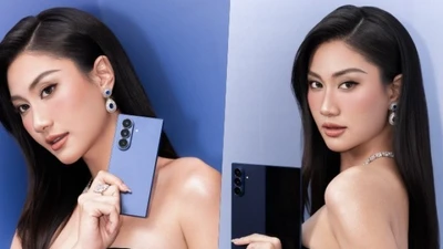 Hoa hậu Phương Linh review nhanh Galaxy Z Fold7 ngay lần đầu tiên trải nghiệm